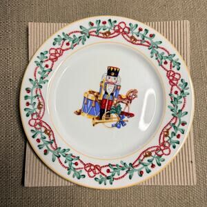 Lot of 4 Block Spal Whimsy Christmas Plate Vintage 1992 Nutcracker Porcelain